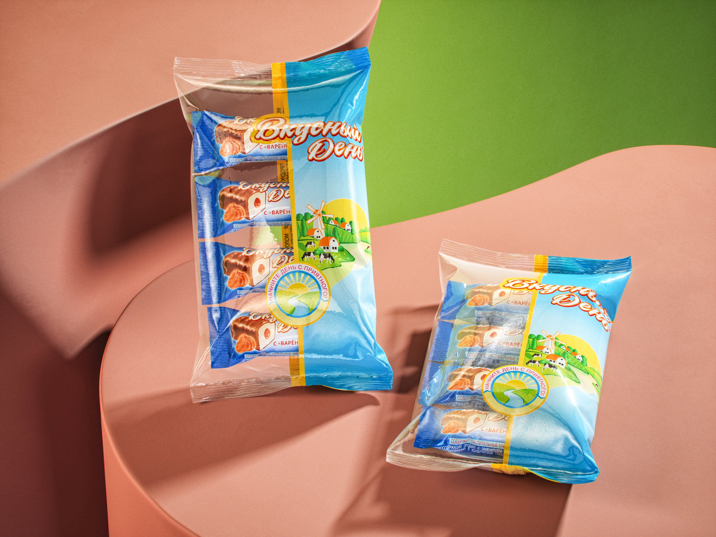 Сырки с змж Вкусный день с варенкой 23% 180 г (4шт*45г)