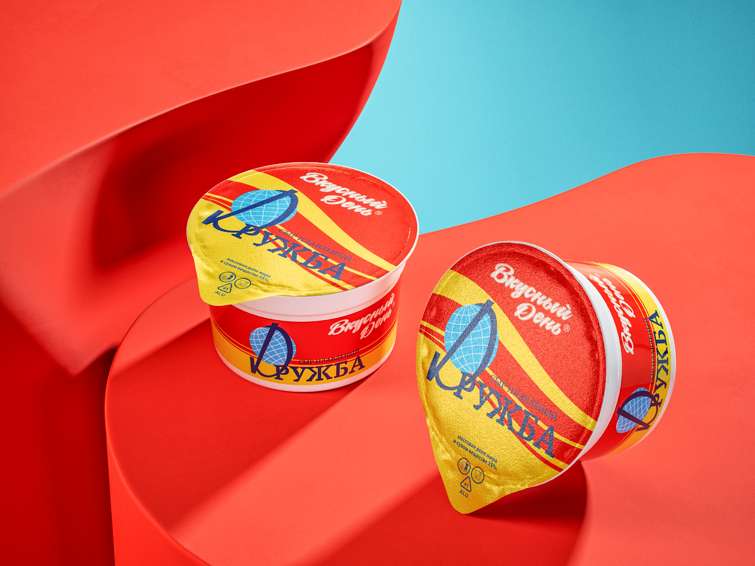 Сыр плавленый Дружба 100г Вкусный день